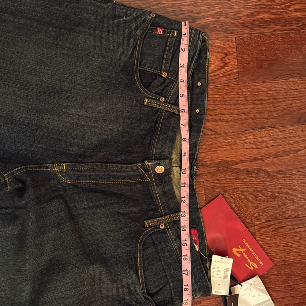 Seven7 Women's Boot Cut Jeans - Dark Blue - Picture 7 of 8